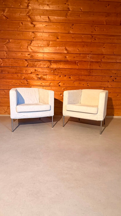 IKEA KLAPPSTA Clubsessel Lounge Sessel Stoff