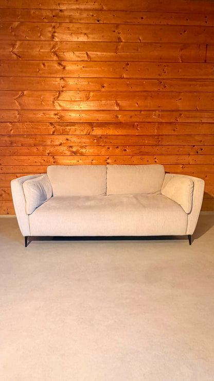Modernes Design 2-Sitzer Sofa in Creme Grau Candy Cartagena