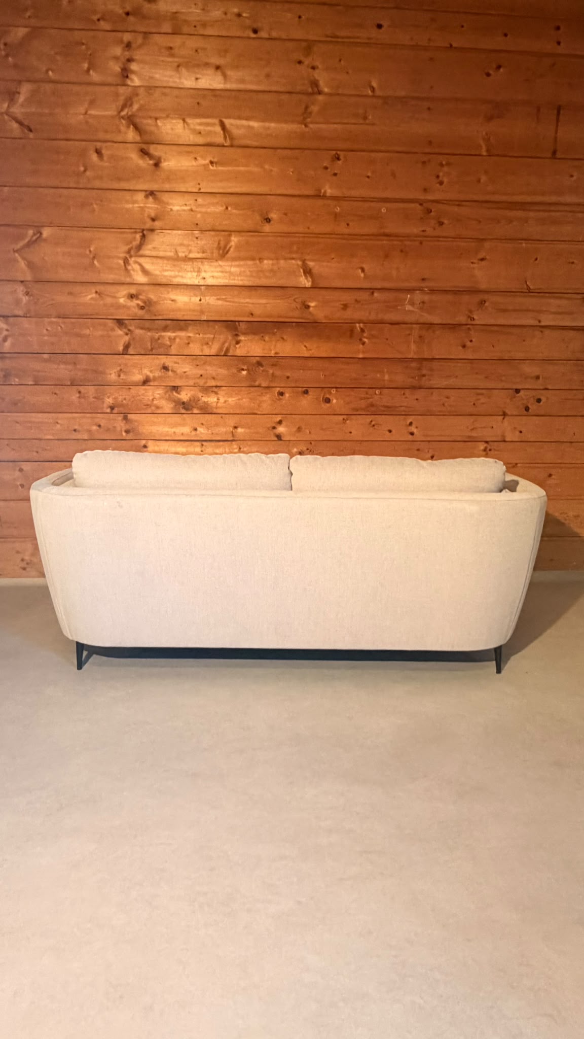 Modernes Design 2-Sitzer Sofa in Creme Grau Candy Cartagena