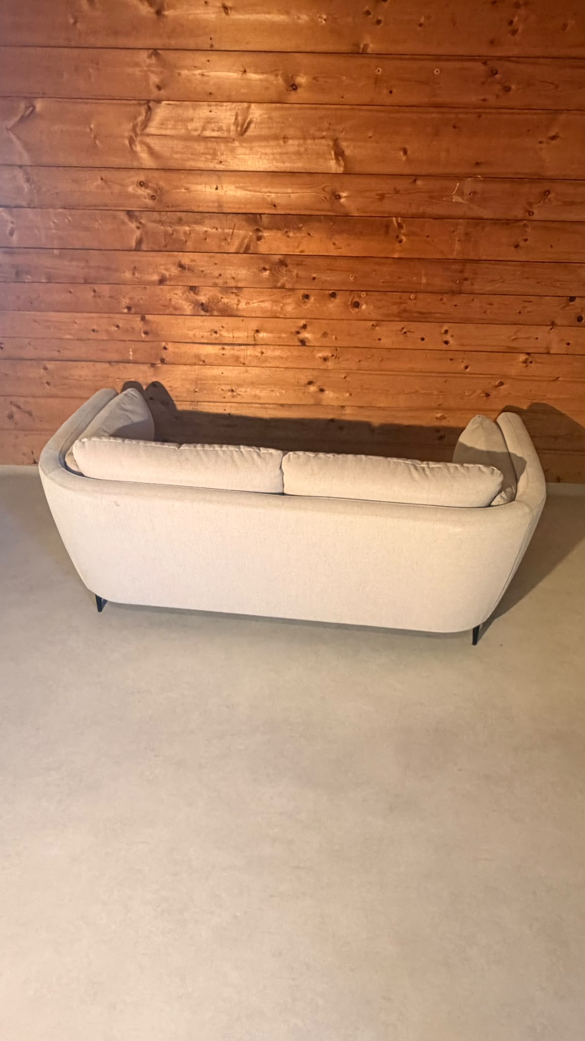 Modernes Design 2-Sitzer Sofa in Creme Grau Candy Cartagena