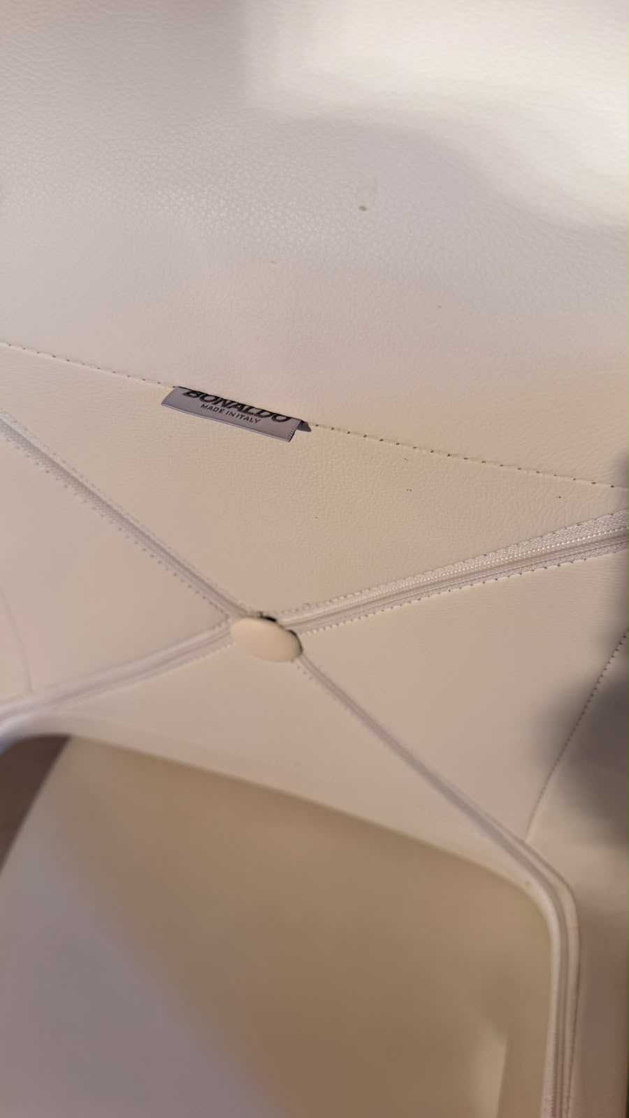 Bonaldo Design Stühle Alanda aus Leder Weiss Made in Italy