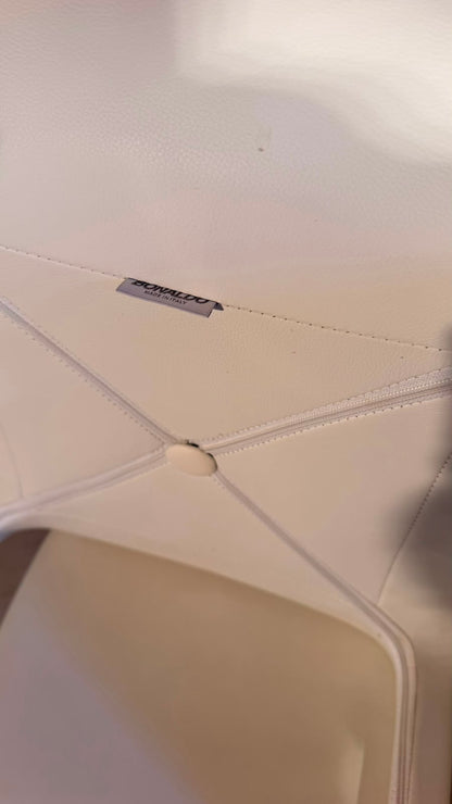 Bonaldo Design Stühle Alanda aus Leder Weiss Made in Italy