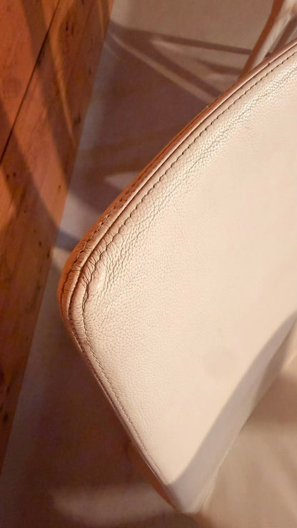 Bonaldo Design Stühle Alanda aus Leder Weiss Made in Italy