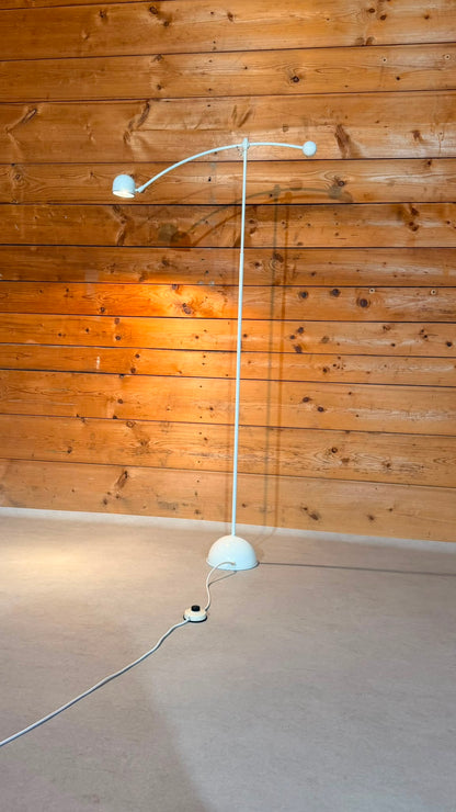 Schweizer Vintage Schwingarm Stehleuchte mit Gegengewicht