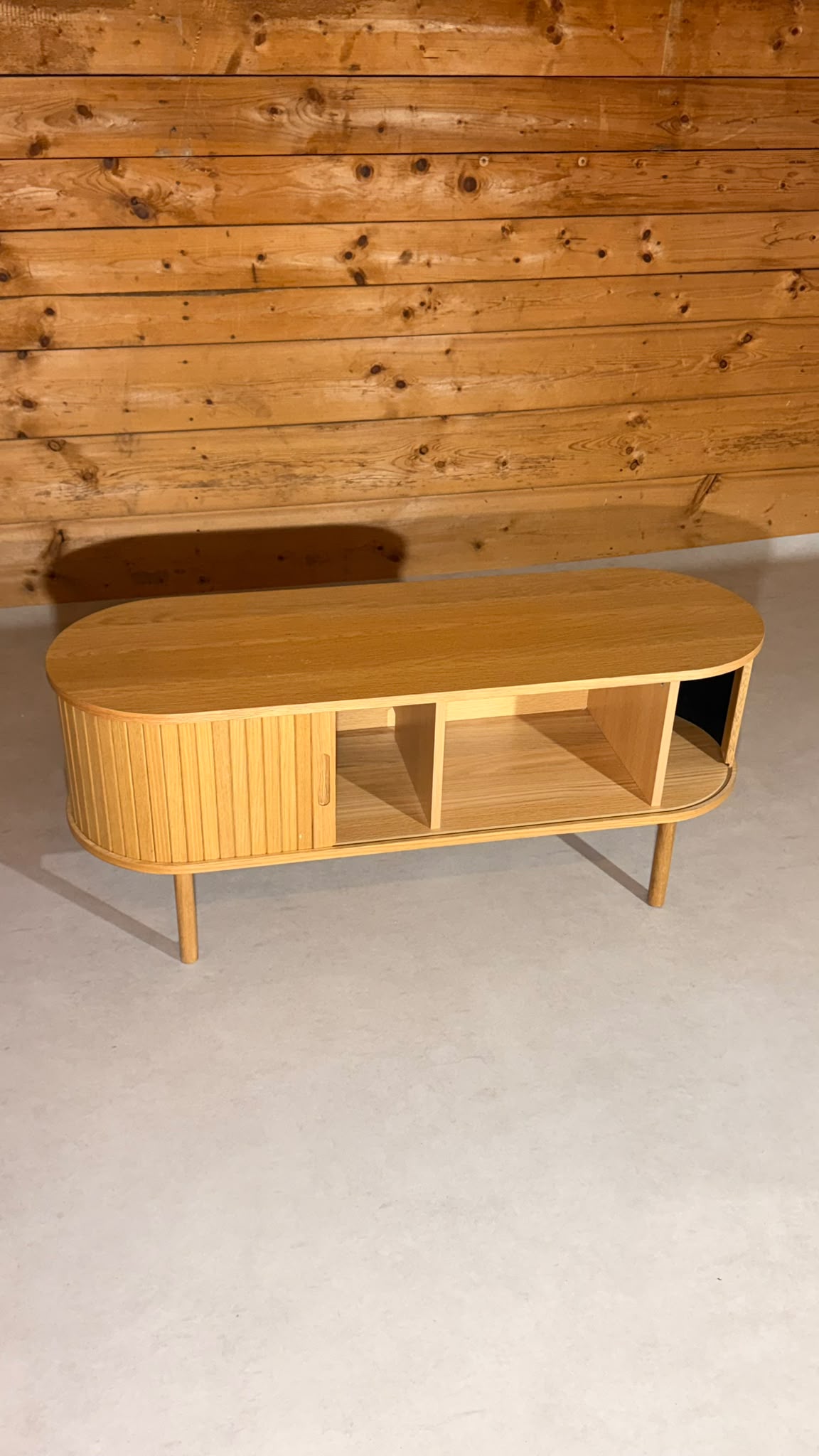 JYSK LYNGVIG TV Bank Sideboard Eiche mit Schiebetüren