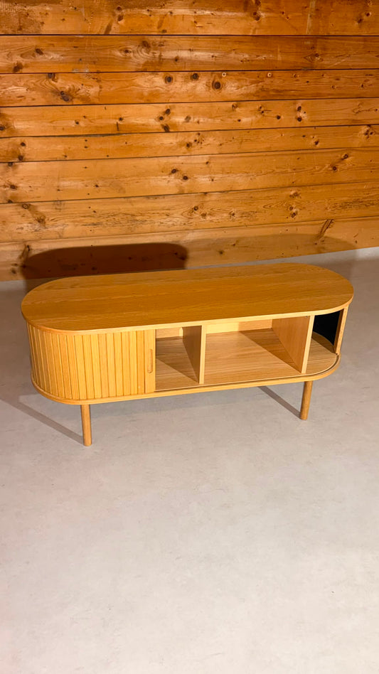 JYSK LYNGVIG TV Bank Sideboard Eiche mit Schiebetüren