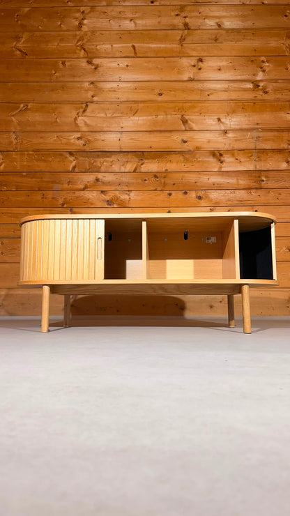 JYSK LYNGVIG TV Bank Sideboard Eiche mit Schiebetüren