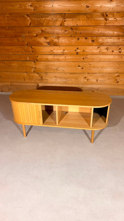 JYSK LYNGVIG TV Bank Sideboard Eiche mit Schiebetüren
