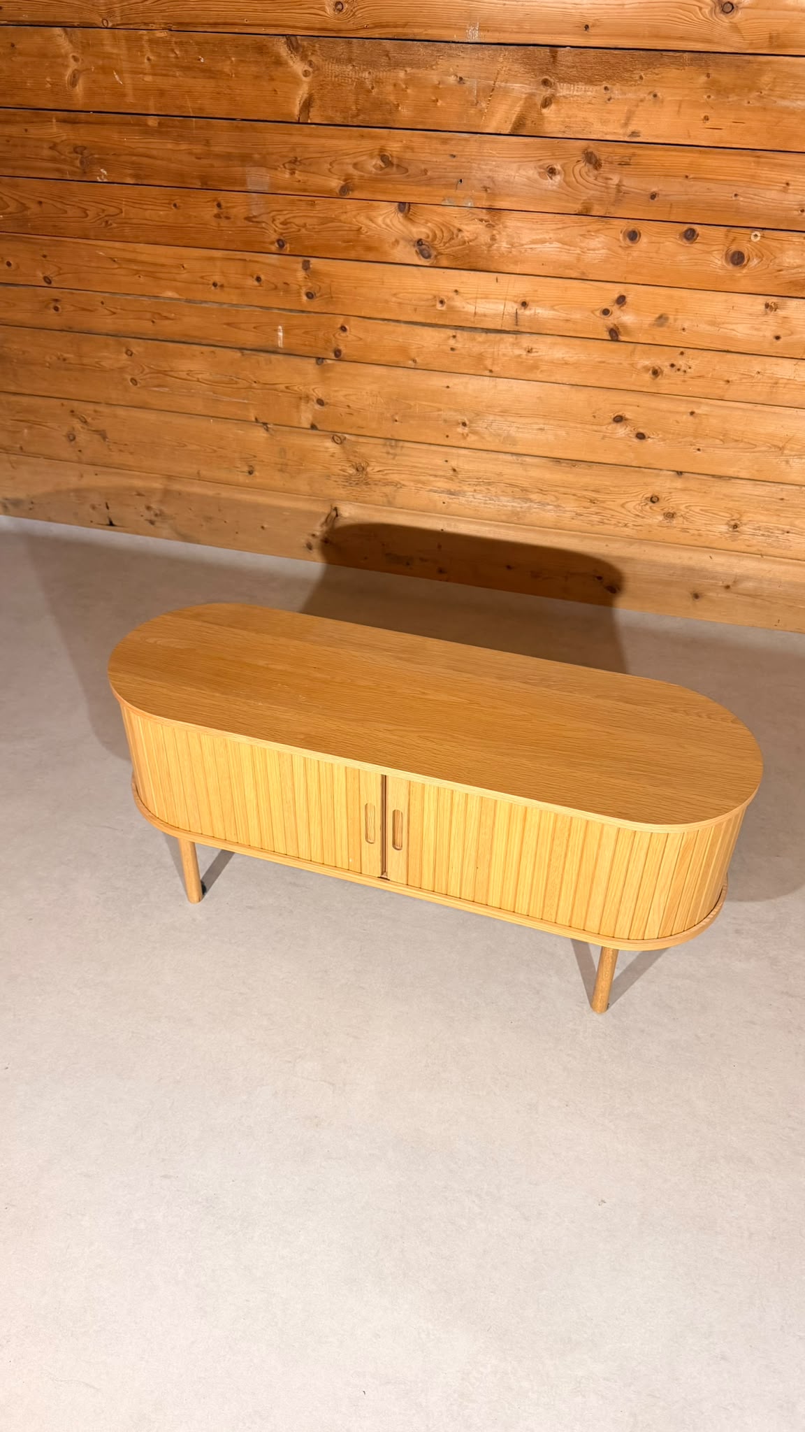 JYSK LYNGVIG TV Bank Sideboard Eiche mit Schiebetüren