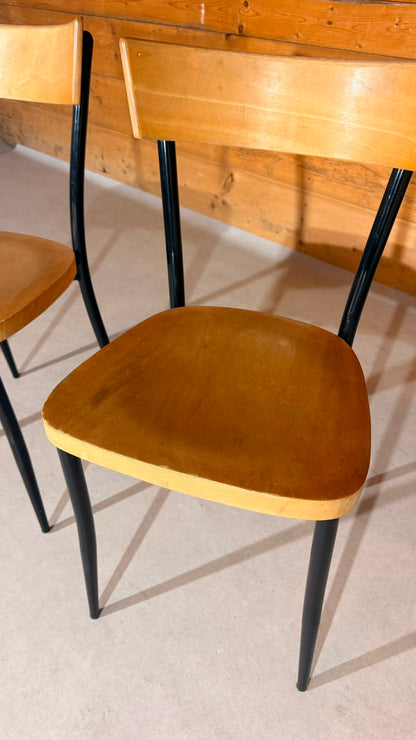 GO IN Design Munich Vintage Stühle Holz Metall
