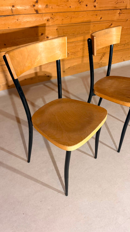 GO IN Design Munich Vintage Stühle Holz Metall