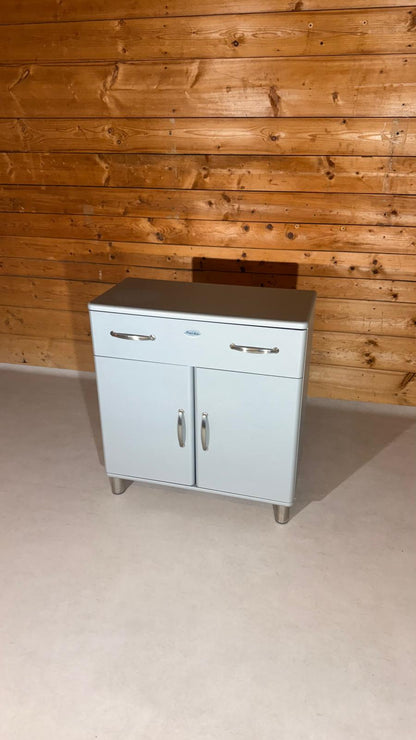 Tenzo Malibu Kommode Sideboard in Silber mit 2 Türen