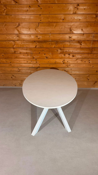 IKEA MARIEDAMM Ovaler Tisch Weiss Metallgestell
