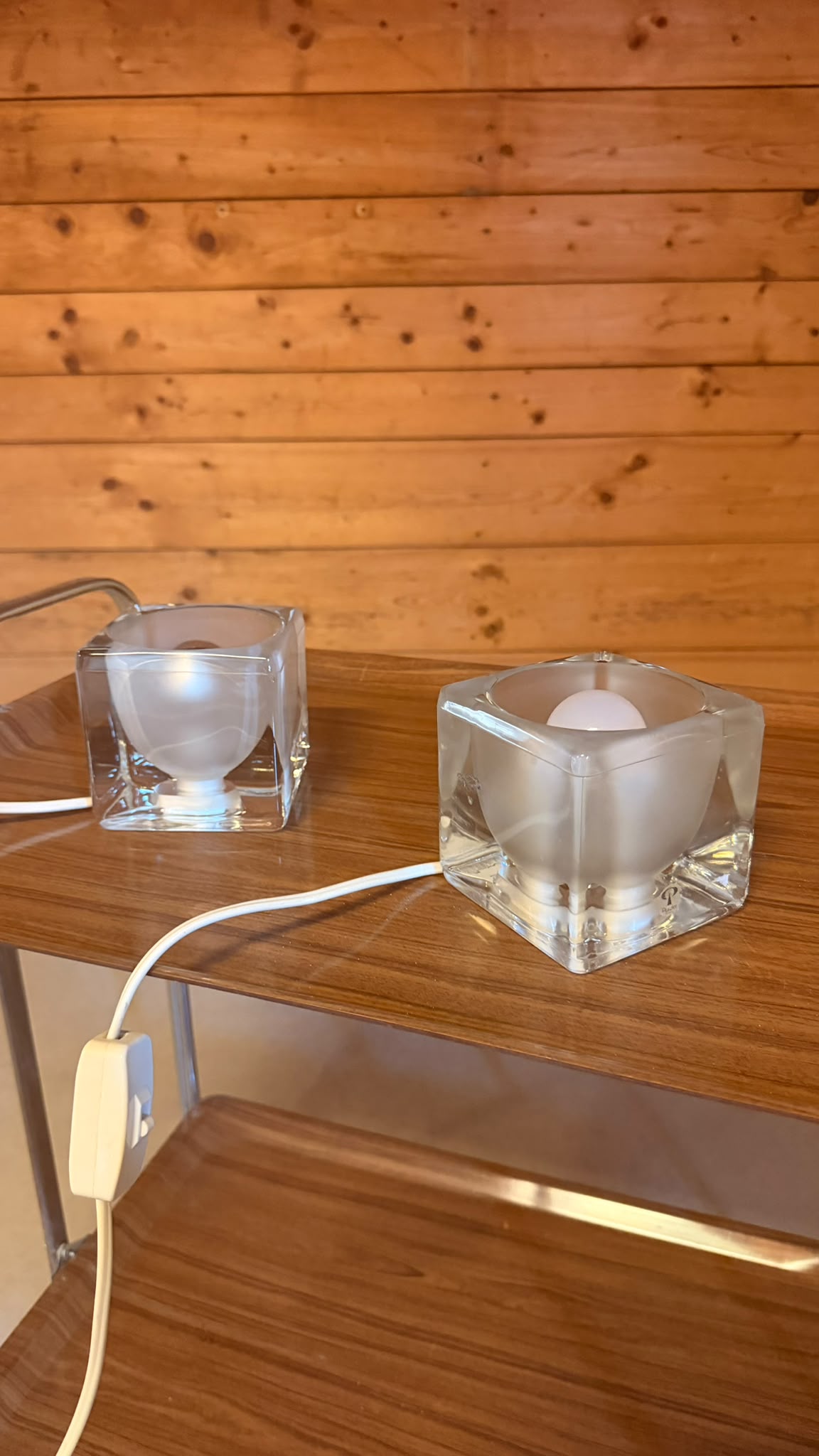 Putzler Design Ice Cube Würfellampen aus Glas Opalglas
