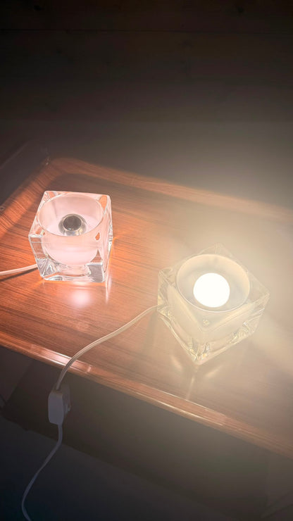 Putzler Design Ice Cube Würfellampen aus Glas Opalglas