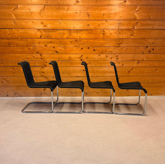 4er Set Tecta B20 Design Freischwinger Geflecht Bauhaus