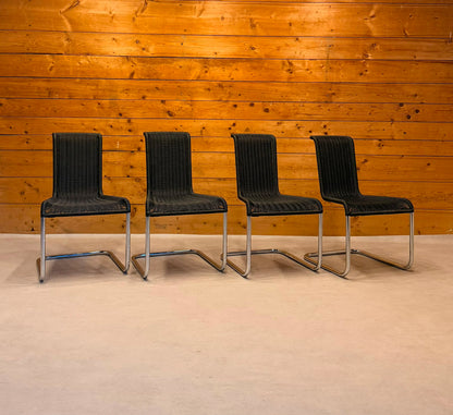 4er Set Tecta B20 Design Freischwinger Geflecht Bauhaus