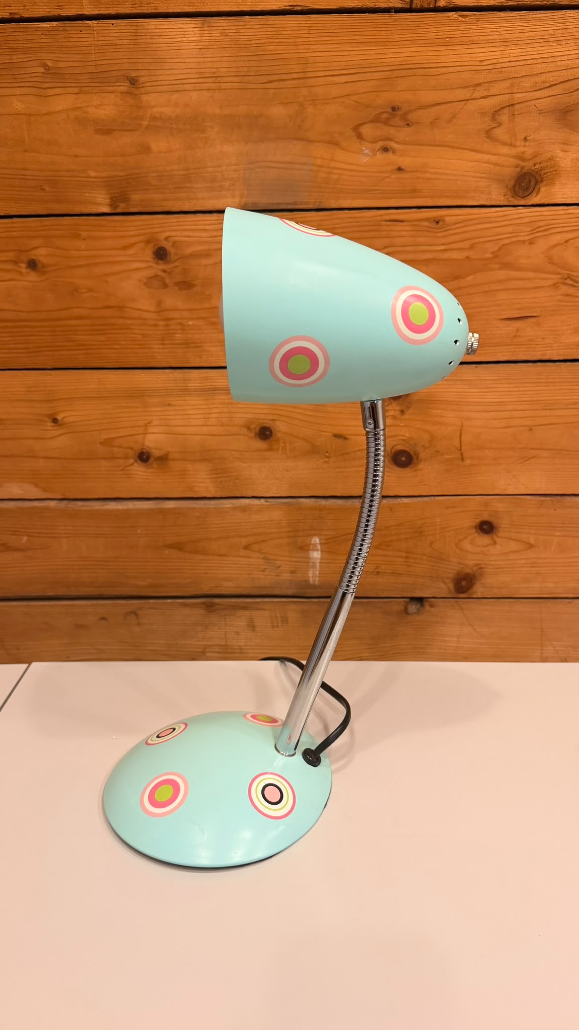 KARE Design Retro Tischlampe Türkis Pop Art im Pylones-Stil