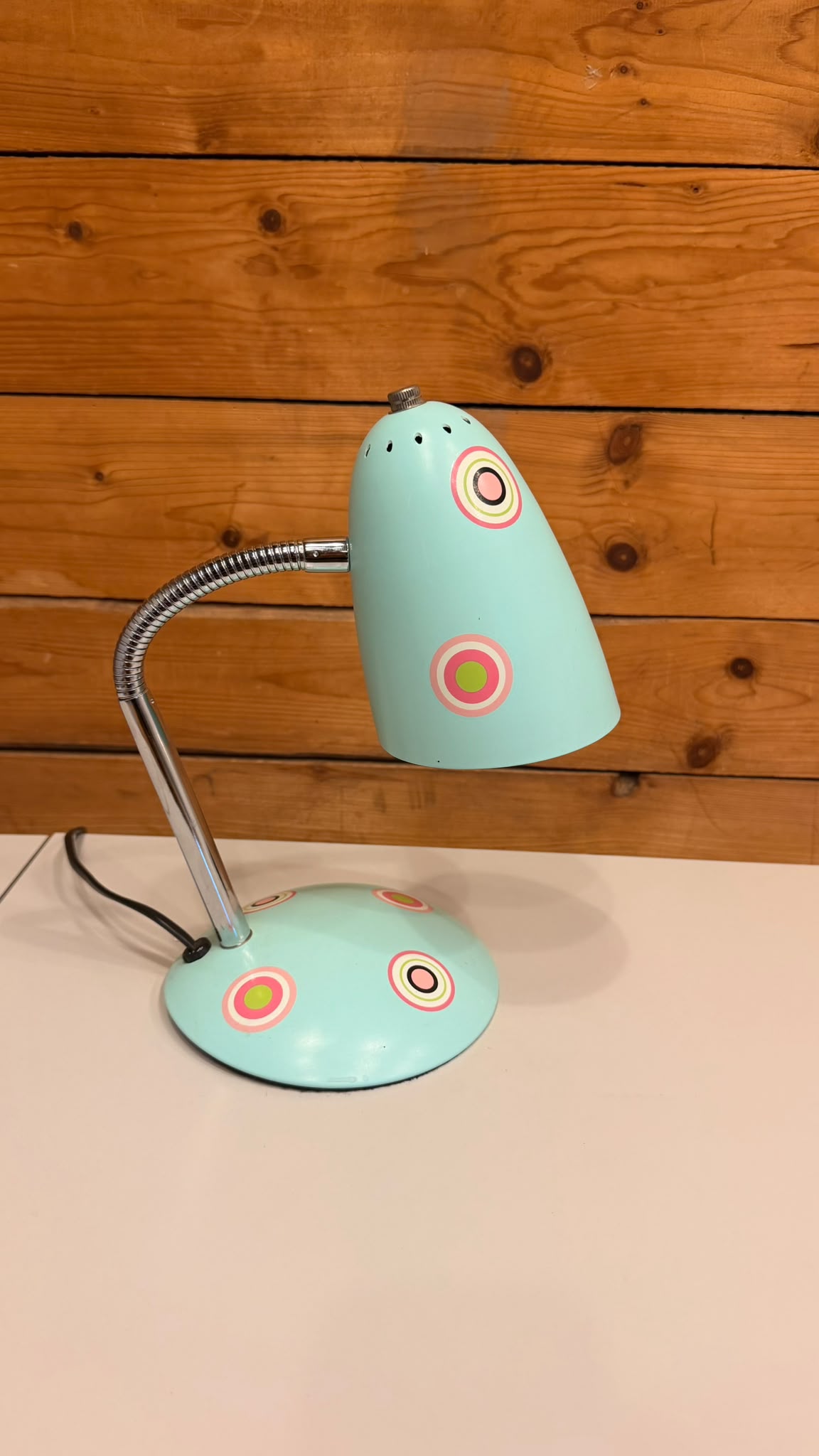 KARE Design Retro Tischlampe Türkis Pop Art im Pylones-Stil