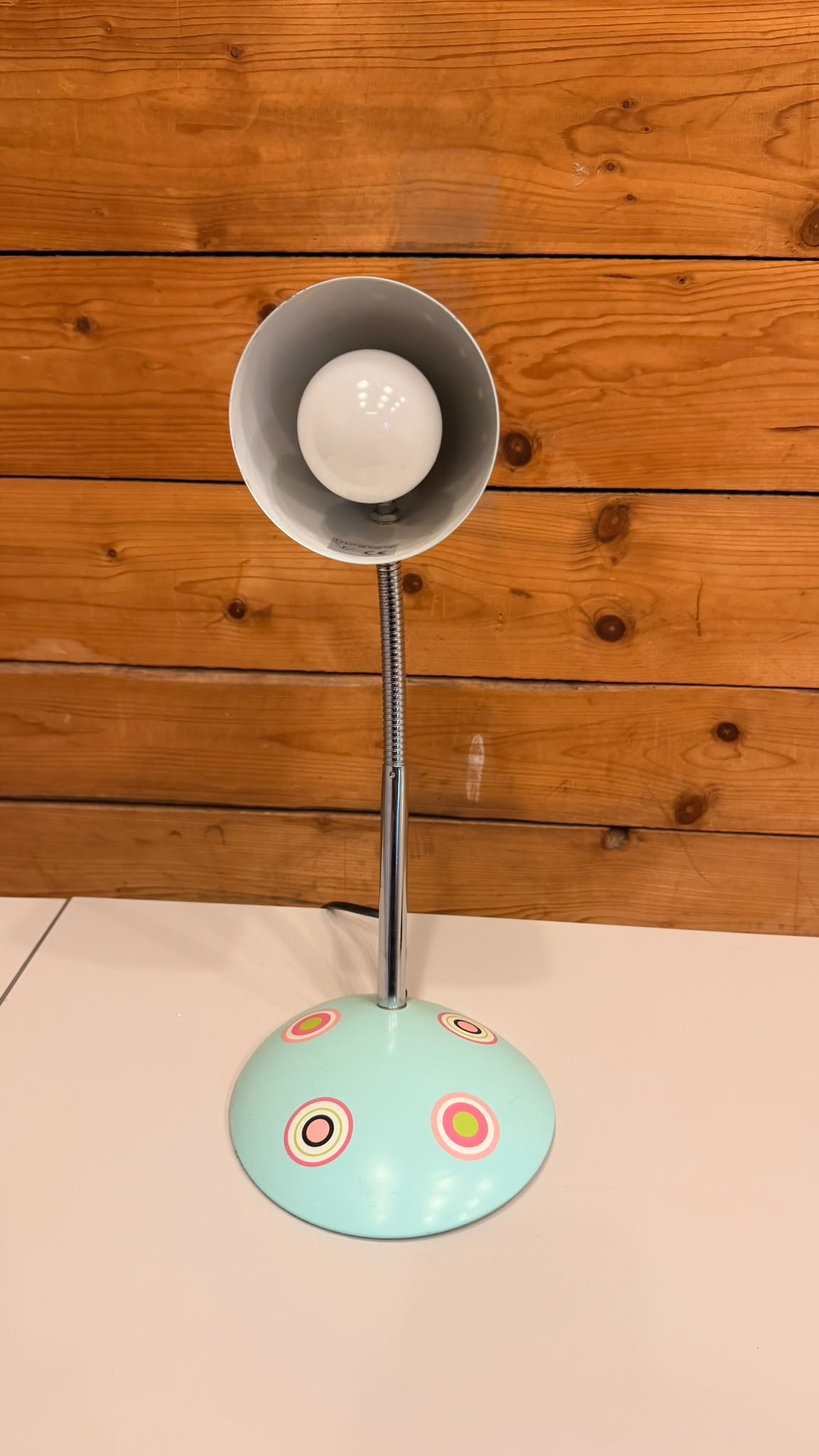 KARE Design Retro Tischlampe Türkis Pop Art im Pylones-Stil