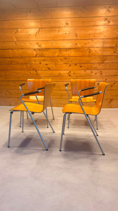Vico Duo Armlehnstühle von Vico Magistretti für Fritz Hansen