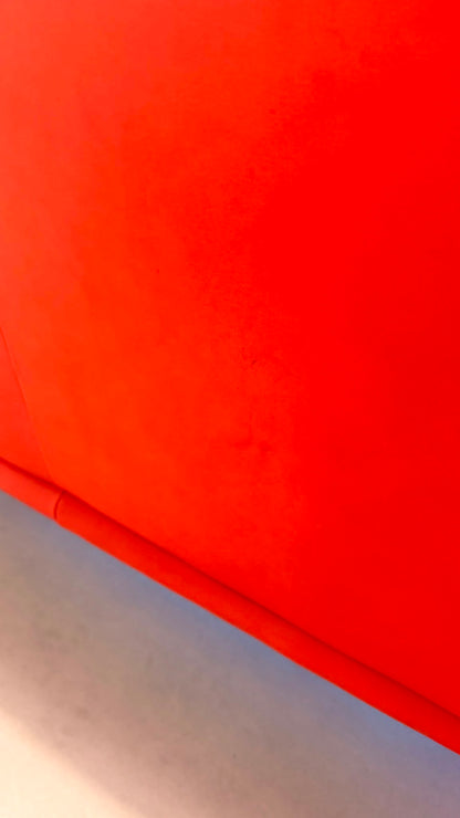 Rotes De Sede DS-2011 Ledersofa aus den 80`s