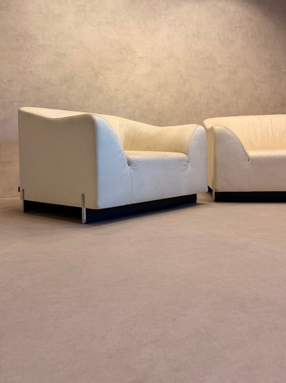 Ligne Roset Snowdonia Leder-Sessel designt von Eric Jourdan
