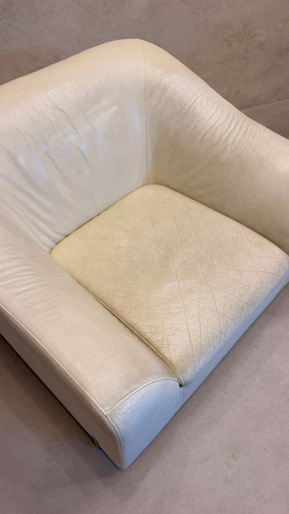 Ligne Roset Snowdonia Leder-Sessel designt von Eric Jourdan
