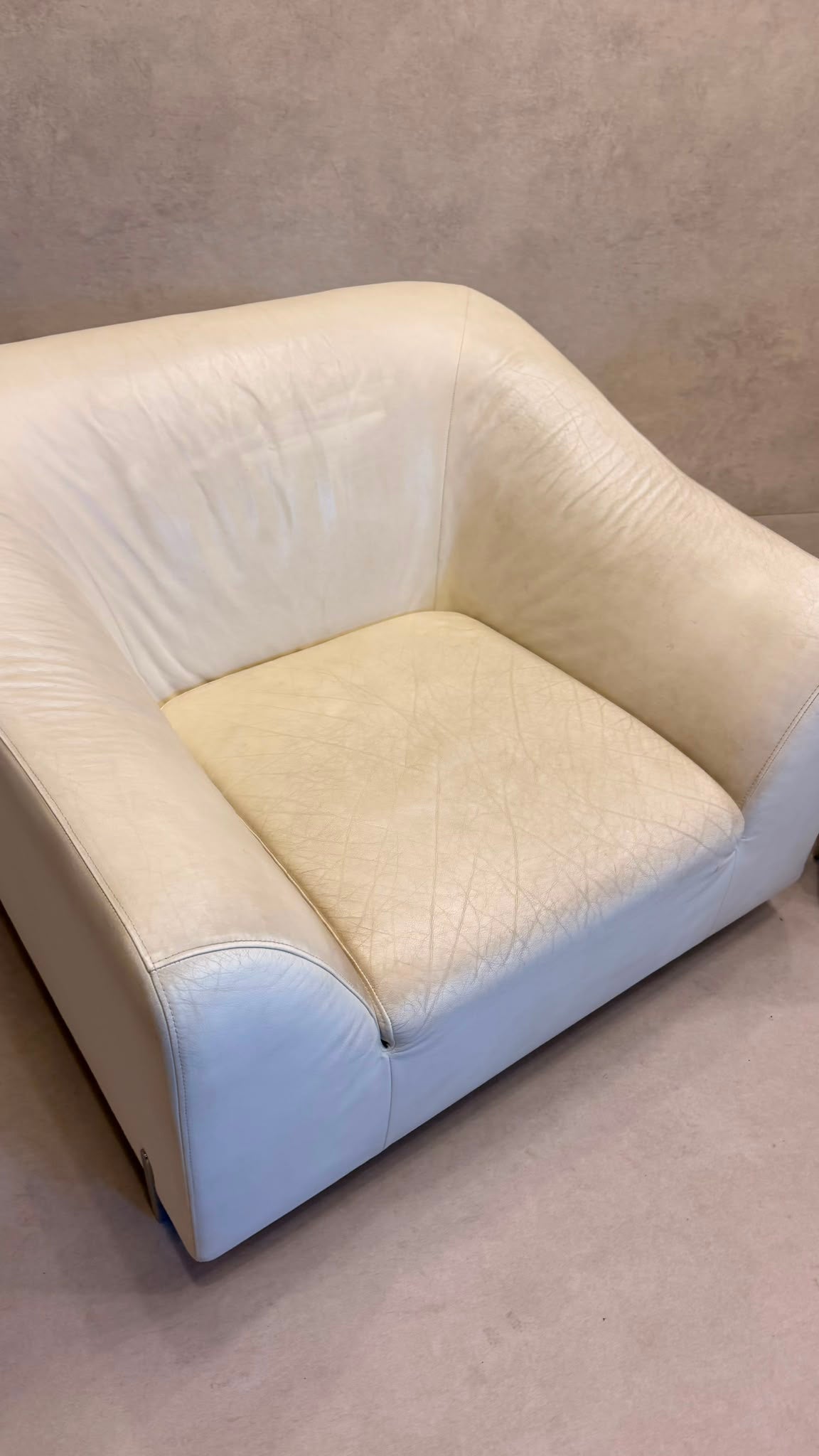 Ligne Roset Snowdonia Leder-Sessel designt von Eric Jourdan