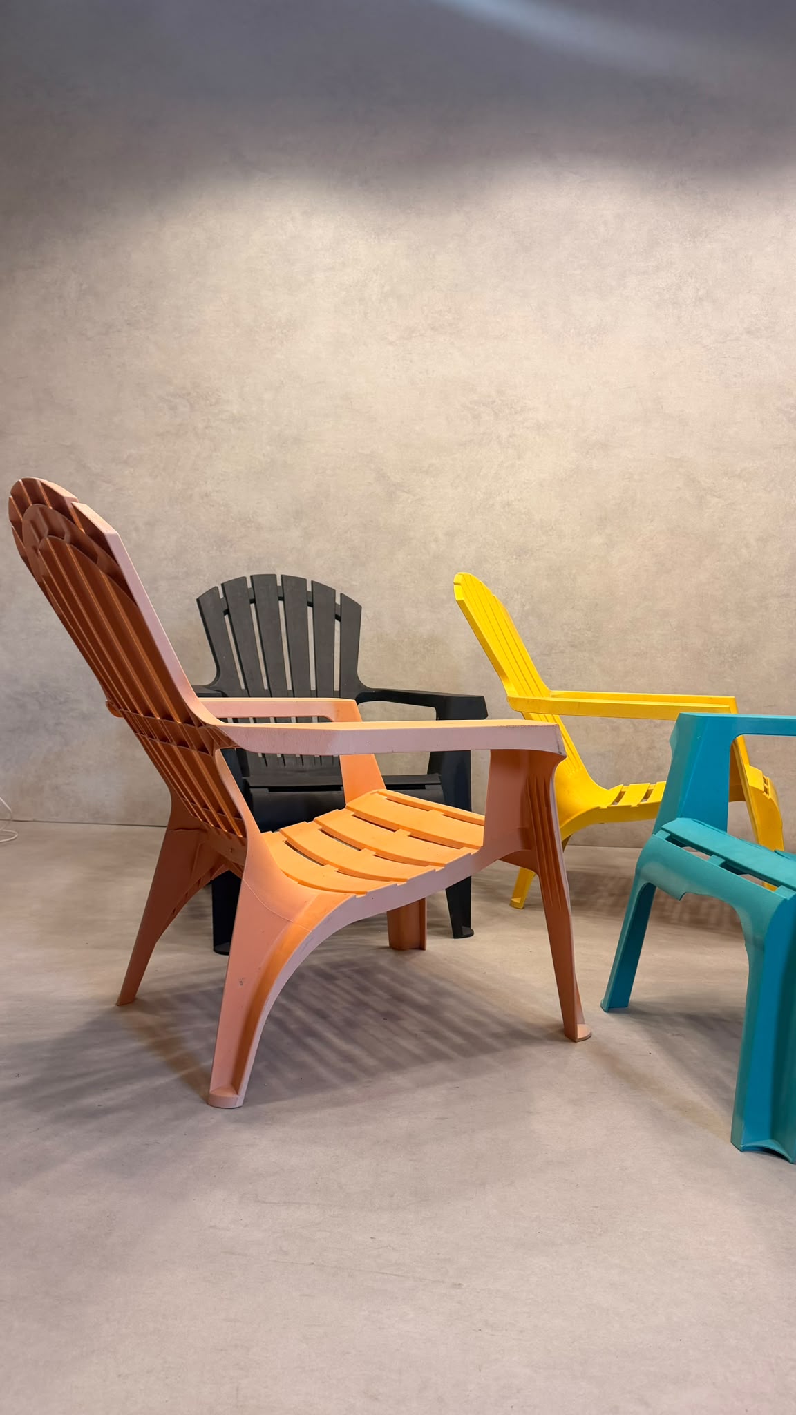 5er Set ProGarden Dolomiti Adirondack Gartenstuhl Kunststoff