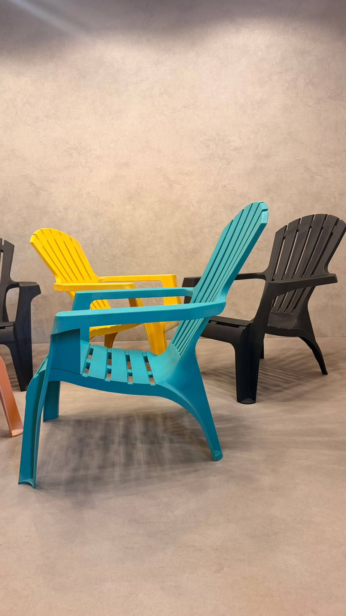 5er Set ProGarden Dolomiti Adirondack Gartenstuhl Kunststoff