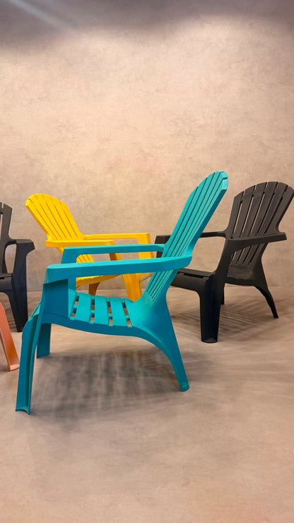 5er Set ProGarden Dolomiti Adirondack Gartenstuhl Kunststoff