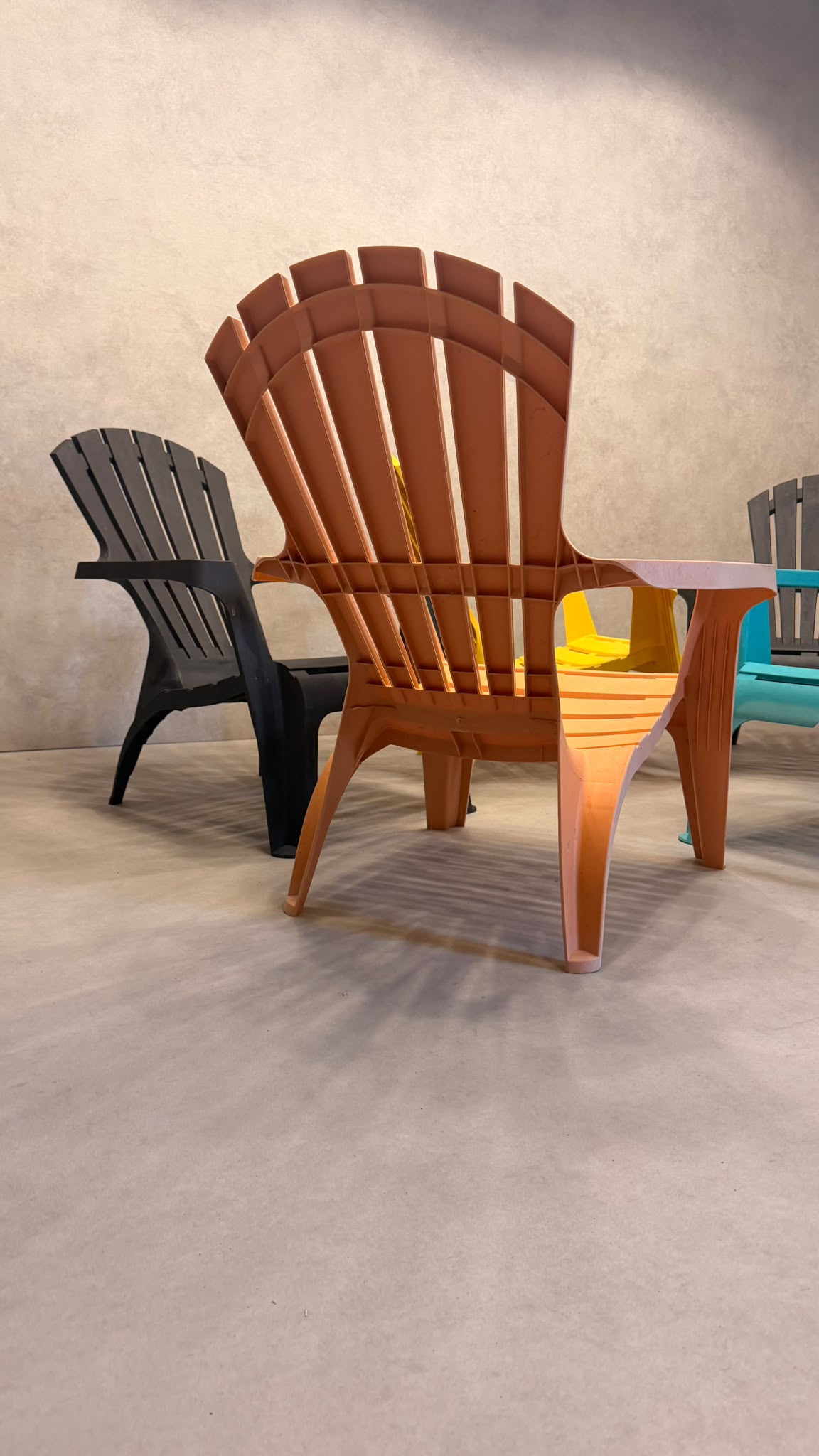 5er Set ProGarden Dolomiti Adirondack Gartenstuhl Kunststoff