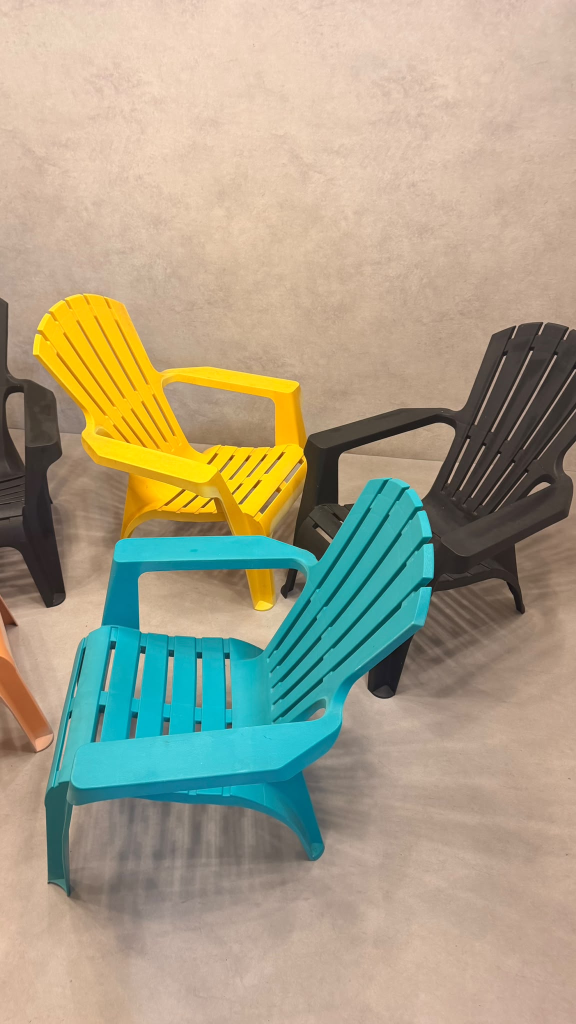 5er Set ProGarden Dolomiti Adirondack Gartenstuhl Kunststoff