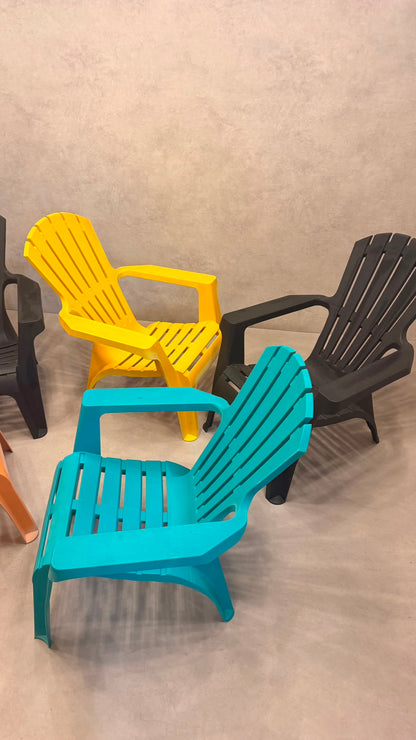 5er Set ProGarden Dolomiti Adirondack Gartenstuhl Kunststoff