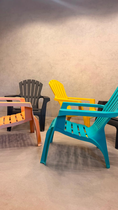 5er Set ProGarden Dolomiti Adirondack Gartenstuhl Kunststoff