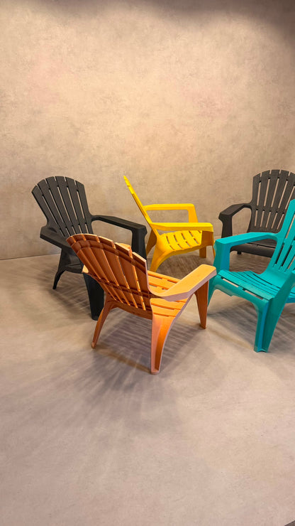 5er Set ProGarden Dolomiti Adirondack Gartenstuhl Kunststoff