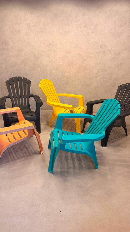 5er Set ProGarden Dolomiti Adirondack Gartenstuhl Kunststoff