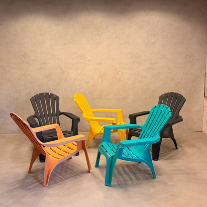 5er Set ProGarden Dolomiti Adirondack Gartenstuhl Kunststoff