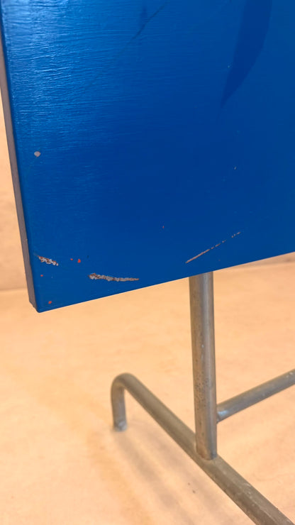 Schaffner Gartentisch klappbar aus Metall in blau lackiert