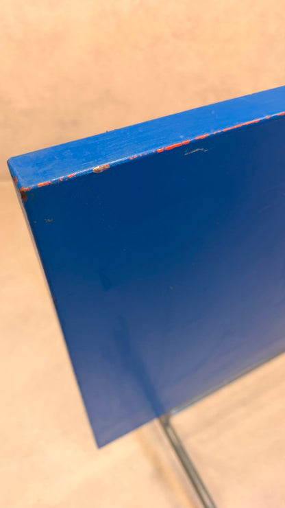 Schaffner Gartentisch klappbar aus Metall in blau lackiert