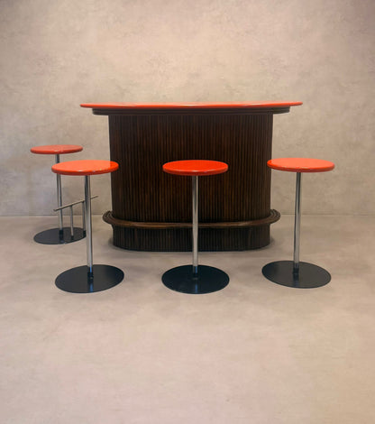 Design Bar-Schrank Set, French Riviera 1940/50er, Rattan