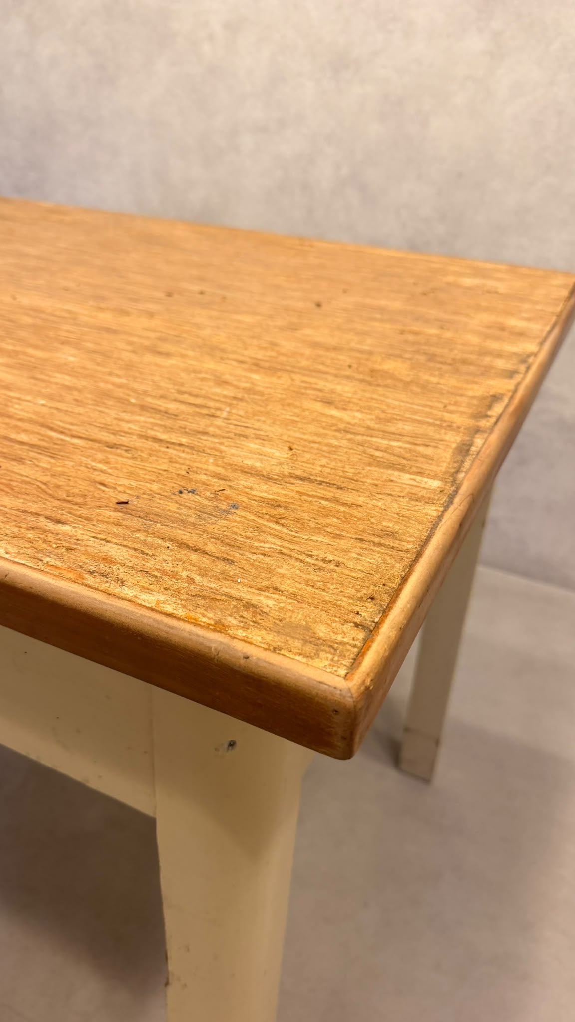 Vintage retro Tisch Küchentisch aus Holz mit Schublade