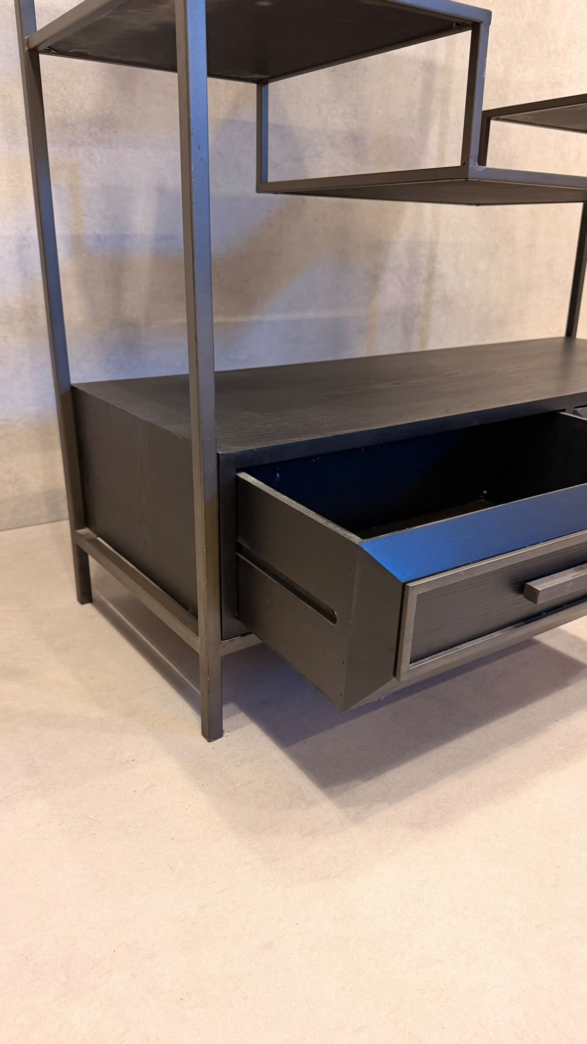 PTMD Lixly Design Regal Metall & Holz mit Schubladen