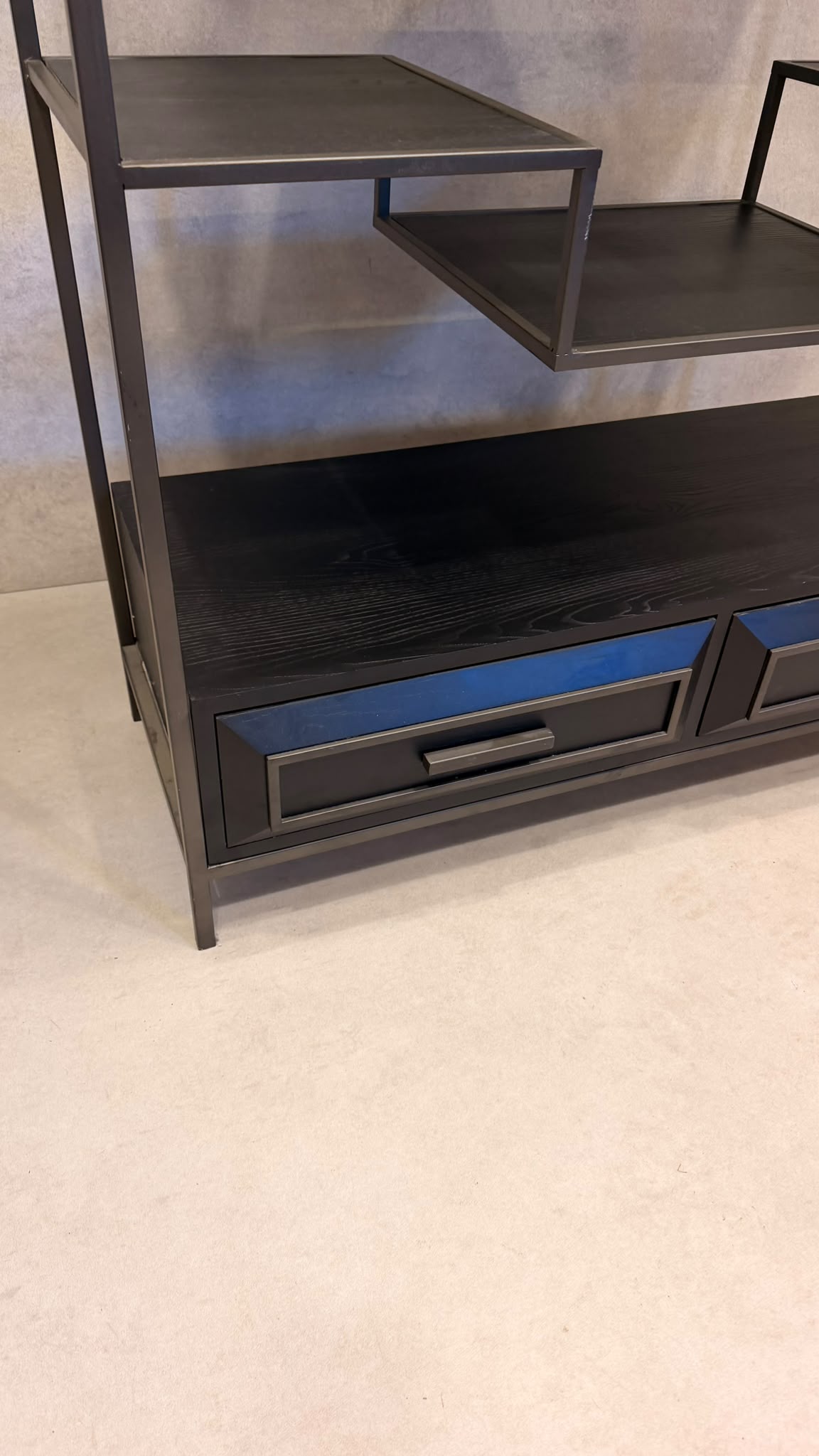PTMD Lixly Design Regal Metall & Holz mit Schubladen