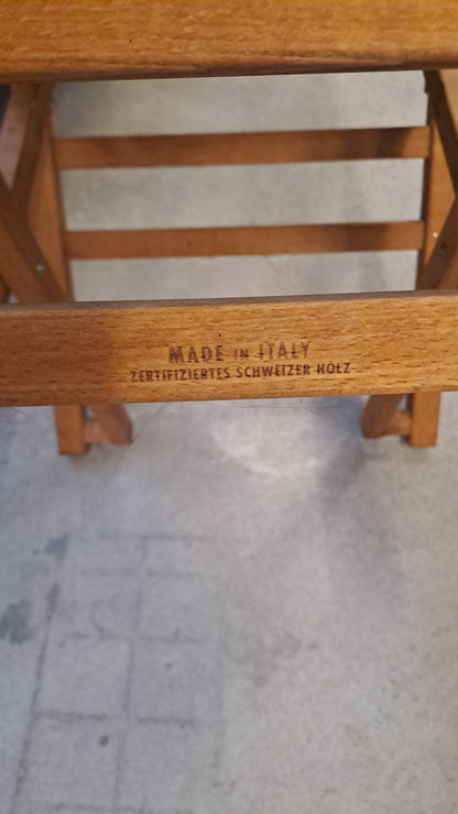 2er-Set Vintage Regiestühle Holz klappbar 70er Design