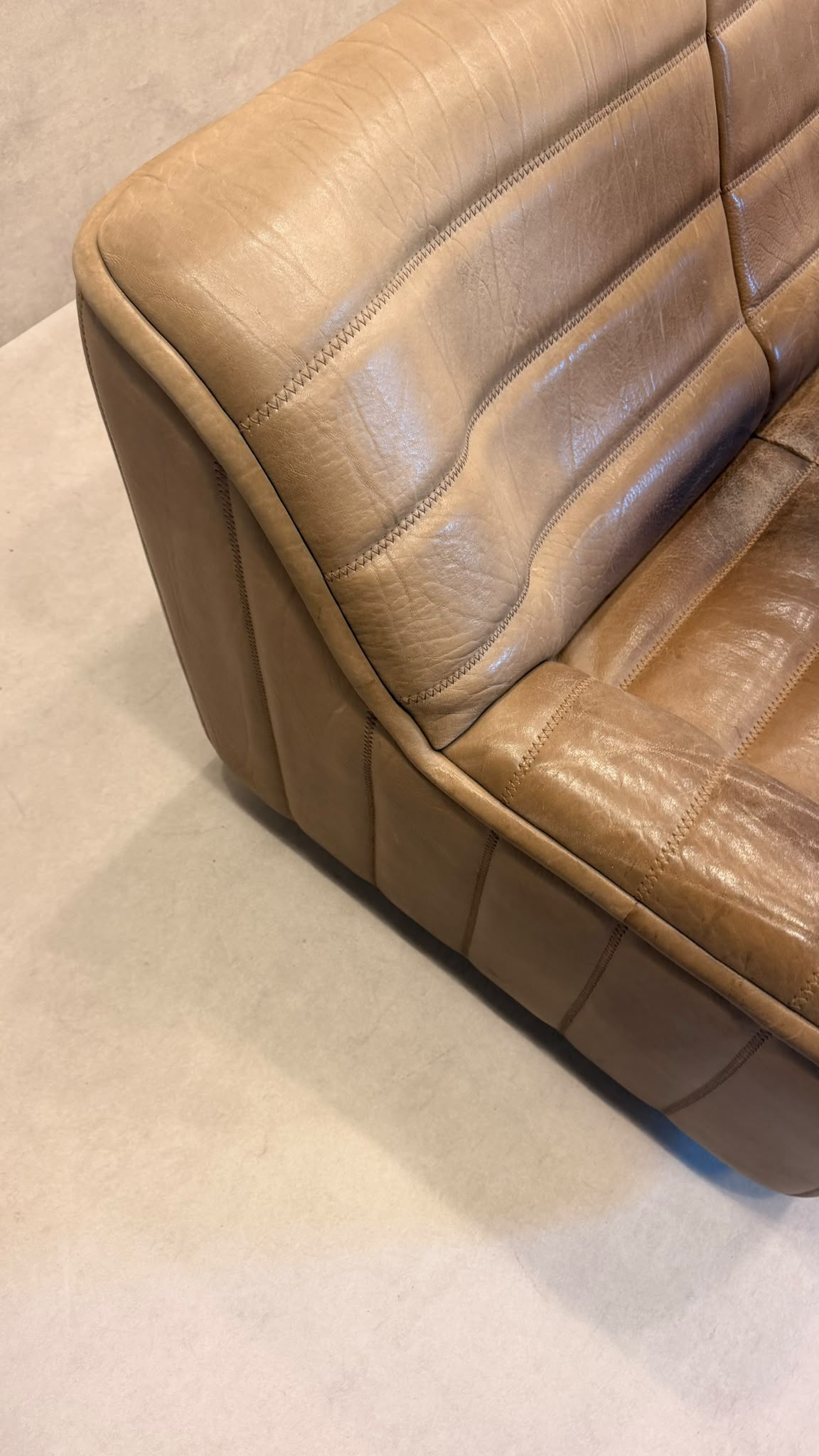 3-Sitzer Sofa DS-84 von De Sede aus Büffelleder (2)
