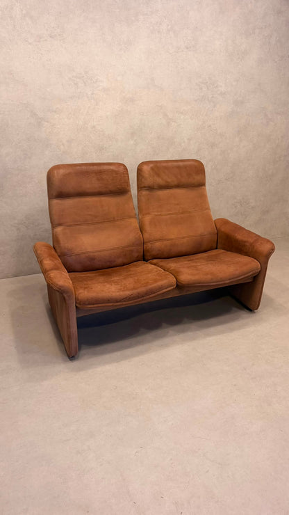 De Sede DS-50 2-Sitzer Ledersofa Designklassiker in cognac