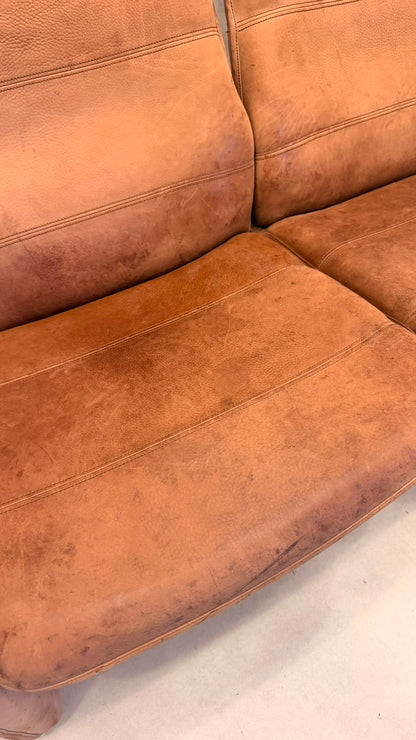 De Sede DS-50 2-Sitzer Ledersofa Designklassiker in cognac