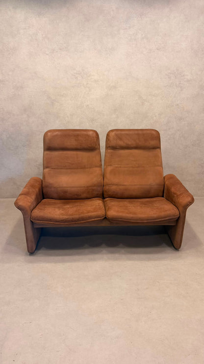 De Sede DS-50 2-Sitzer Ledersofa Designklassiker in cognac